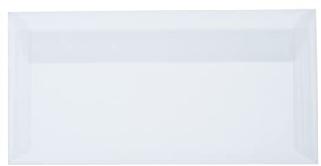 Paper24 25 DIN lang Umschläge 110 x 220 mm Haftstreifen, Briefumschläge DIN lang 11x22 cm 100 g/qm (60 Transparent)