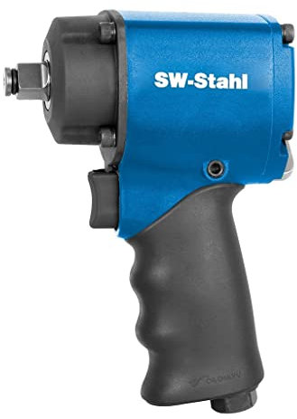 SW-Stahl S3285 Druckluft-Schlagschrauber I Vierkant 1/2 Zoll I max. Lösedrehmoment 1200 Nm I Werkstatt Druckluftwerkzeug I extra kurz