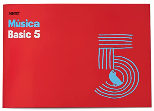 Carnet de musique Basic 5 pentagrammes 16 mm - rouge