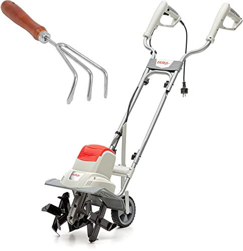 IKRA Elektro Bodenhacke Kultivator IEM 800 S, Arbeitsbreite 30cm, Arbeitstiefe 20cm, inkl. Handgrubber