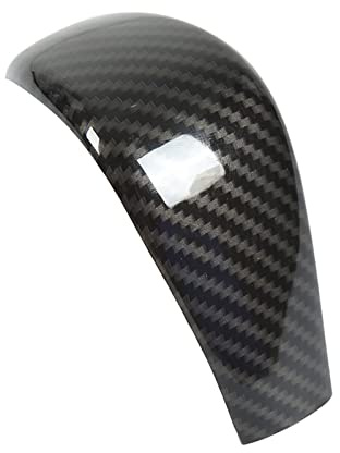 KIMISS Schaltkopf-Trimmung丨 Schaltknauf-Aufkleber, Schaltknauf-Aufkleber, Kohlefaser-Stil, Schaltkopfabdeckung, Ersatz für Ranger T6 Everest U375 UA 2015-2018