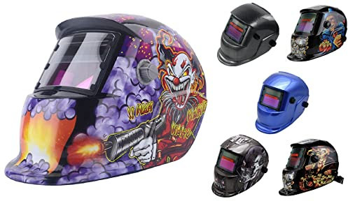 Welding Helmets Auto Darkening CE Approved Solar Powered Grinding Function Adjustable Headband Industrial Work Safety Welder Mask (Robot)