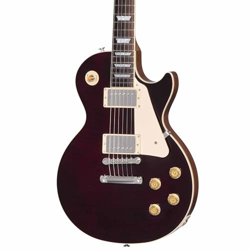 Les Paul Standard 50s Custom Color Figured Translucent Oxblood - Single Cut E-Gitarre