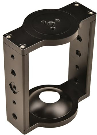 LYEAA 65mm/75mm Tripod Head Adapter - Half Ball to Flat Bowl, 10Kg Load, for DSLR & HD Cameras