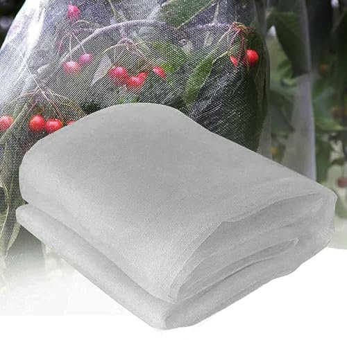 Filet Anti Oiseaux Filet Anti Insecte Potager, Maille Fine Anti Insecte pour Jardin Enclos Légume Arbre Fruitier, Filet de Jardin pour Protection des Plantes Fleurs Fruits(1.5mx15m)