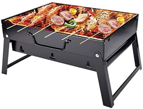 Mini barbecue portatile pieghevole a carbonella per cucinare all'aperto, autoportante, per campeggio e picnic