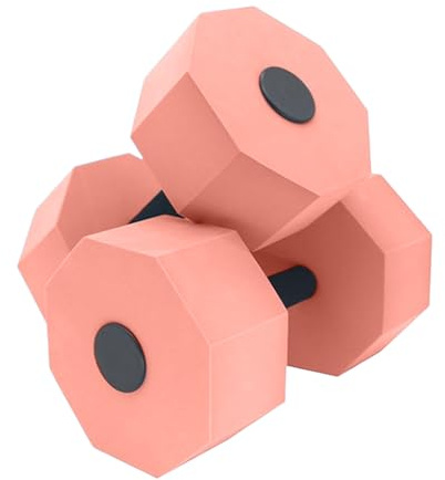 Pesas acuáticas | 1 par de pesas para entrenamiento en agua con mancuernas de piscina – mancuernas para aeróbic con núcleo de alta densidad y para adultos posparto y entrenamiento de