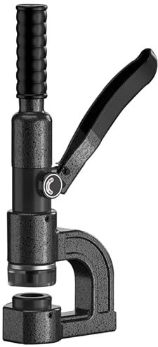 Vituord Perforadora Hidráulica De Agujeros, Máquina Manual De Acero De 6 Toneladas, con Matriz De Φ16/18/20/22/25/28/32 Mm Y Válvula De Alivio De Presión, para Chapa Metálica De 1,5 Mm
