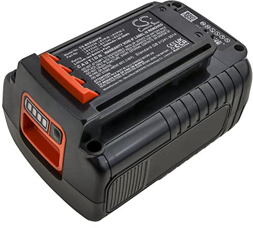 Eotdoo - Batteria di ricambio per tosaerba elettrico Black & Decker 40 V MAX da 2000 mAh, codice articolo: LBX1540, LBX1540-2, LBX2040, LBX254, LBX2540, LBX36, LBXR2036, LBXR36, LBXR36, LBXR36-2