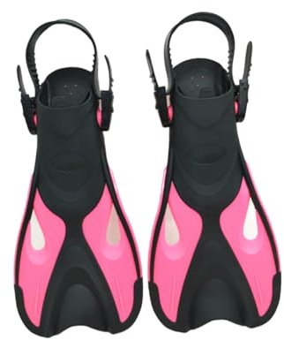 PENIKOKO Pinne Snorkeling Regolabili con Pinna e Immersione Rosa Comfort Ergonomico e Calcio Naturale per Adulti