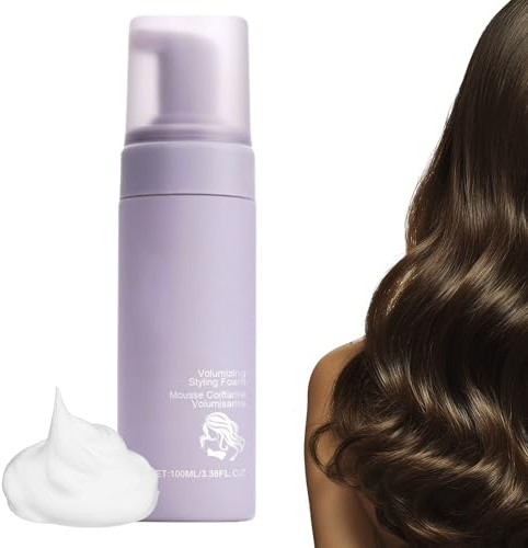 Mousse - Espuma para el cabello de 100 ml para un volumen extra de durabilidad de 3 años Moisture Mousse Styling Foam Shine Moisturizing Blow Dry Frizz Control Foam para todo tipo de cabello, unisex