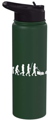Mowing Robot Evolutions Lawn Mower Allotment Gardeners Stainless Steel Insulated Water Bottle