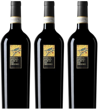 Feudi di San Gregorio Fiano di Avellino DOCG 2024 | Vino Bianco Fiano di Avellino | Confezione da 3 Bottiglie da 750ml
