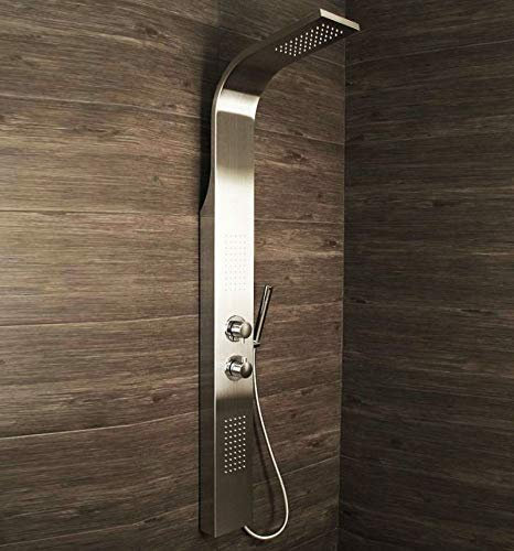 Shower Panel Column Tower w/Body Jets + Waterfall Bathroom Shower
