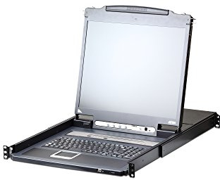 Aten CL5708iM LCD KVM Switch Over IP, USB-PS/2,VGA, 8-Ports Deutsch