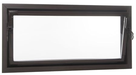 ACO 100cm Nebenraumfenster Kippfenster Isofenster braun Fenster Kellerfenster, Größe:100 x 60 cm