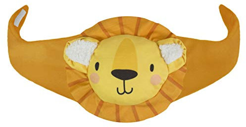 Sweet Cherry Stone Animal Cushion for The Baby's Tummy Organic Cherry Stone Heatable Pillow Heat and Cold Therapy Lion [088]
