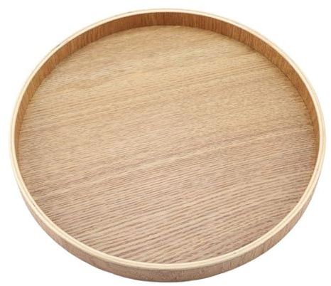 planche à fromage ronde pour ensemble de thé(27cm) Plateau de service en bois Tray