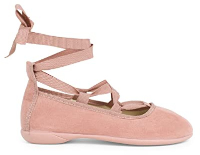 Pisamonas Bailarinas Efecto Ante Cintas Talla 32 Color Rosa Palo