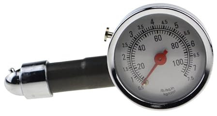 Manomètre de pression des pneus - Manomètre - 7,5 bar - Testeur de pression des pneus - 0-100 Psi - Pour voiture, vélo et moto
