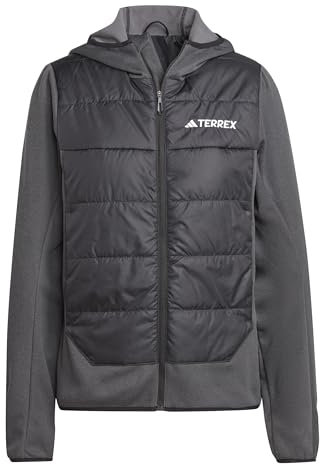 adidas Damen Terrex Multi Hybrid Insulated Hiking Hooded Jacket Oberbekleidungsjacke, Schwarz, XS