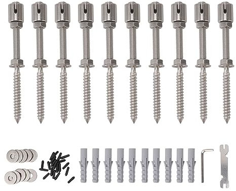 Pssopp Treillis de Support de Plantes de Jardin Treillis en Acier Inoxydable pour Plantes Grimpantes, Treillis Mural à Disposition Flexible pour Plantes Grimpantes (sans Fil d'acier)