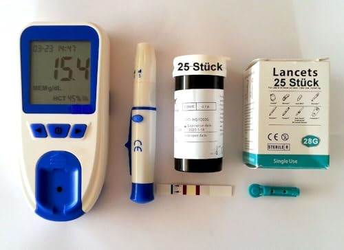 HB Messgerät inkl. Teststreifen und Lanzetten - von deutschem Fachhändler