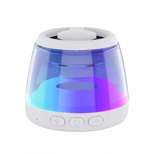 GIWFBQTR Altoparlante Bluetooth Magnetico con Illuminazione RGB, Mini Cassa Acustica Portatile, Supporto per Telefono Wireless e Torre per Altoparlanti Bluetooth, A