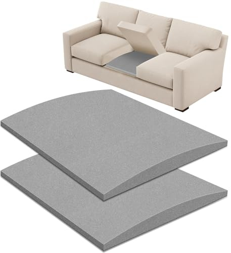 OFKAIS 60 x 50cm Sofa Support for Sagging Cushions,Sofa Cushion Support-2PC | 45D High Density Curved Foam, Couch Cushion Support,Sofa Cushion Support for Sagging Couch Seat