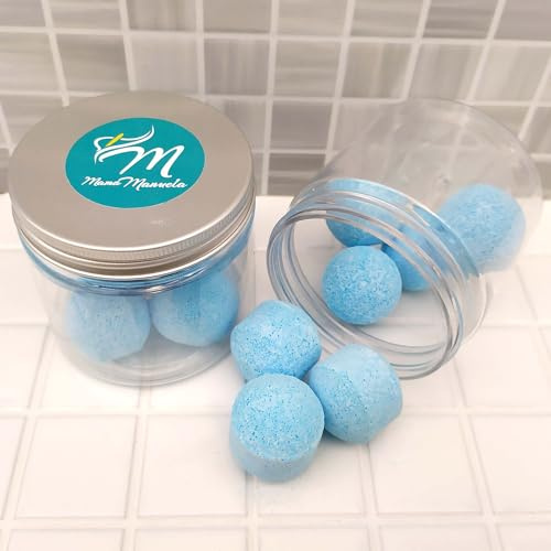 Pack regalo Tarro de 7 mini bombas efervescentes para manicura y pedicura - Aroma Lavanda – Alivia los pies cansados - Ablandan durezas, uñas y cutículas