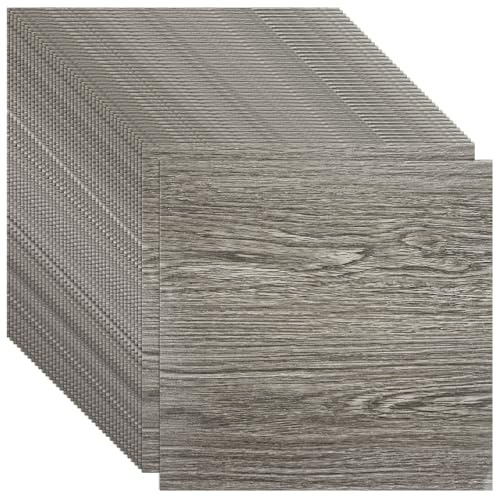 APACALI 40 stycken PVC-golvbeläggning självhäftande, 30 cm x 30 cm vinylgolv halkfri, vattentät, vinyl laminat halkfria dekorativa golvbrädor för sovrum kök vardagsrum, 1 m²/11 plattor