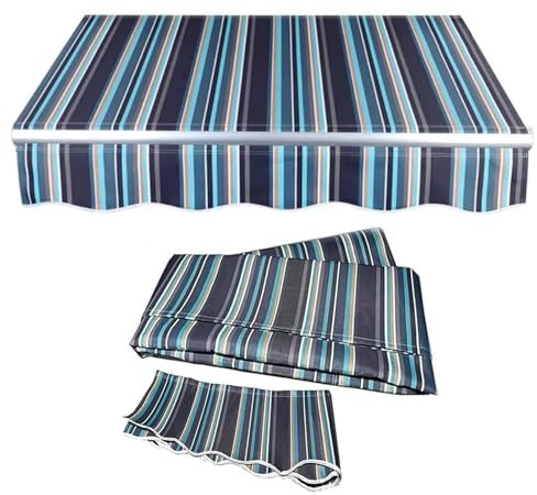 Telo Ricambio Tenda da Sole, Tessuto Tende da Sole for Esterno for Tende da Sole a Scomparsa for Balconi, Terrazze, Giardini, Piscine, Negozi, Ristoranti