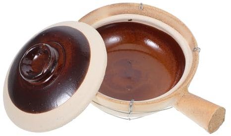 Cabilock Pentola Terracotta Casseruola Multifunzionale per Stufati e Porridge Resistente Alle Temperature All Aperto