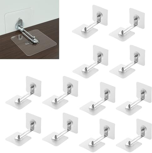 12 Paare Kippsicherung Möbel Set, Möbel Wandanker Ohne Bohren