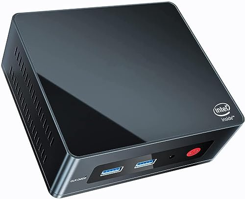 Beelink GK Mini PC avec Windows 11 Pro Quad Core J5005 2x HDMI Ultra HD 4K RAM 8 Go DDR4 SSD M.2 128 Go, fente SATA3 2.5 pour disque dur/SSD supplémentaire, Wi-Fi 5 AC, Gigabit Ethernet