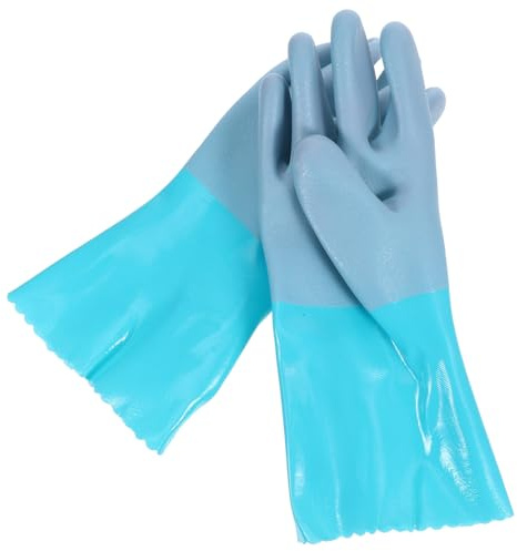 CTIRCHIU Guanti in Gomma Resistenti alle Perforazioni per Pulizia Pesce Antiscivolo e Protettivi per Lavoro Nautico e Manipolazione Frutti di Mare Comoda e Sicura