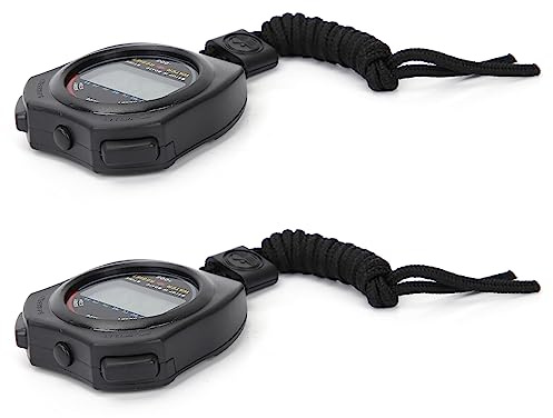 Fydun 2 St Digital LCD Sport Stoppur Timer Multifunktionell Handhållen för Löpning och Tävling