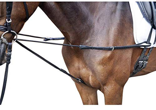 HKM Dreieckszügel-9057 schwarz Vollblut/Warmblut