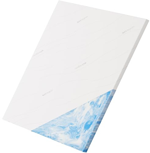 SW Bedding Topper 100x200cm Premium Gelschaum - extra anpassungsfähig mit Memory-Effekt - Handarbeit aus Deutschland - erholt Aufwachen Weiß