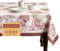 Maison d' Hermine Holy Jouy(Brown) 100% Baumwolle Tischdecke für Küche | Abendessen | Tischplatte | Dekoration Parteien | Hochzeiten | Thanksgiving/Weihnachten (Rechteck, 160cm x 220cm)