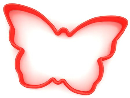 Custom Cutters Butterfly Shape Cookie Cutter | Large Plastic Cutter for Baking, Fondant, Clay, Pastry, Icing, Jewellery (10CM)