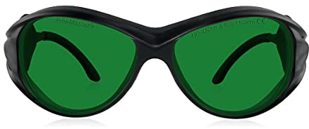FREEMASCOT 8 + 190-420nm/600-1100nm Wellenlänge, Violett/Rot/Infrarot Laser-Schutzbrille für 375nm, 405nm, 650nm, 980nm, 1064nm Laser