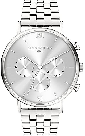 LIEBESKIND Berlin Damen Analog Quarz Uhr mit Edelstahl Armband LT-0282-MC