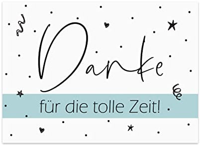 Nastami Postkarte Vielen Dank Danke Grußkarte, Karte Danke, Dankeskarte Hochzeit, Danke Geschenk, Danke Postkarte, Danksagung Hochzeit (Danke für die tolle Zeit)