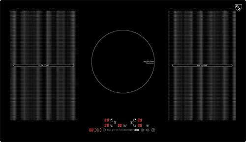 K&H Induktionskochfeld 90-IN-9400FLX [5 ZONEN] - Induktionskochplatte - Induktionsherdplatte Sensor Touch Steuerung - Kochfeld Induktion - Autark zum Einbau - 90CM - 9400 Watt - 17 Leistungsstufen