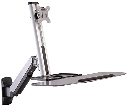 Speaka Professional SP-MM-705 Monitor-Wandhalterung 1 Display(s) 33,0 cm (13) - 81,3 cm (32) Silber Höhenverstellbar,
