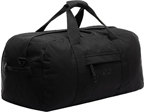 SONS OF ALOHA Reisetasche OAHU groß XL - recyceltes Meeresplastik, wasserabweisend - Faltbare Sporttasche - Handgepäck schwarz
