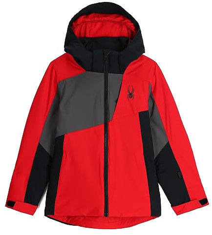Spyder Boys Ambush Insulated Ski Jacket, Volcano, 7 UK