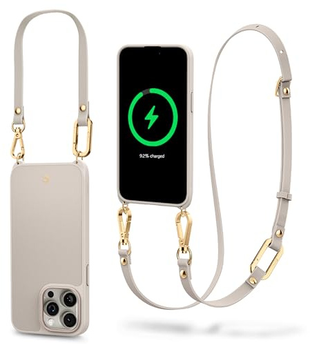 CYRILL von Spigen Classic Charm Mag Hülle Kompatibel mit iPhone 15 Pro Max (2023) - Cream