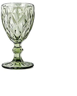 CHDWEY Kelch Glas Diamond Weinglas aus Kunststoff(3)